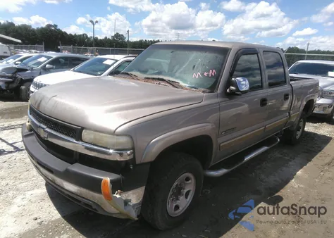 2002 Chevrolet Silverado 2500Hd Ls из США, поврежденный, VIN 1GCHC23G92F134293